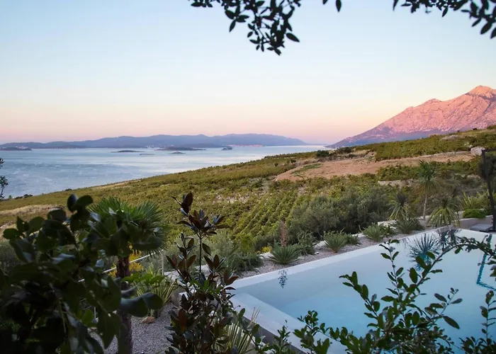 Luxury Villa Energy Orebic Peljesac With Heated Pool 오레비츠