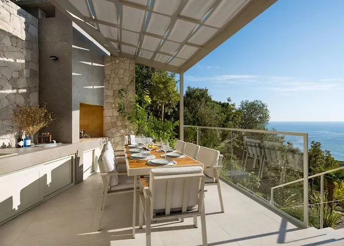 빌라 Luxury Villa Energy Orebic Peljesac With Heated Pool 오레비츠