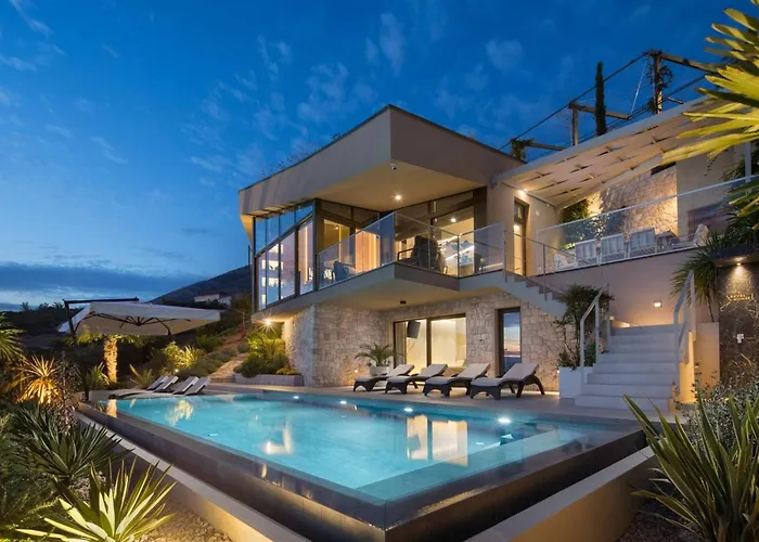 빌라 Luxury Villa Energy Orebic Peljesac With Heated Pool 오레비츠